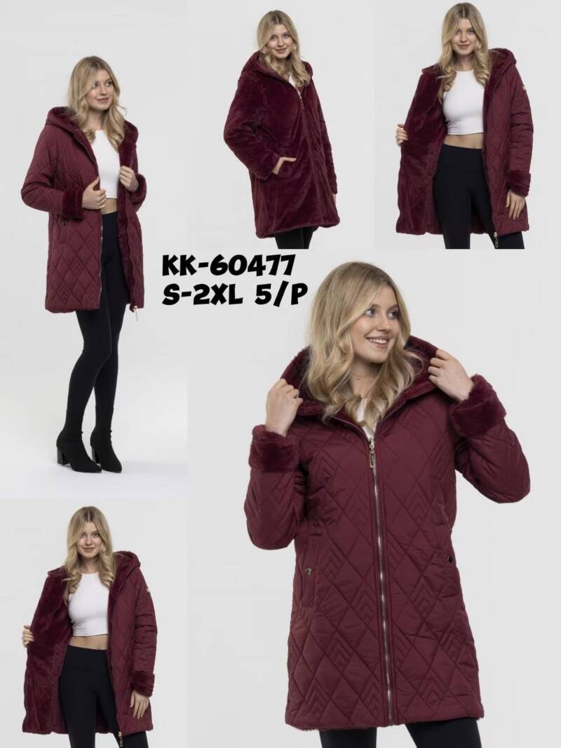 Kurtki damskie cienki Roz S-2XL, 1 Kolor Paczka 5 szt